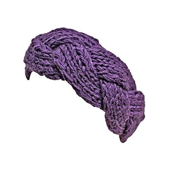 Soft Knit Braid Ear Covering Headband - Picture 4 of 6